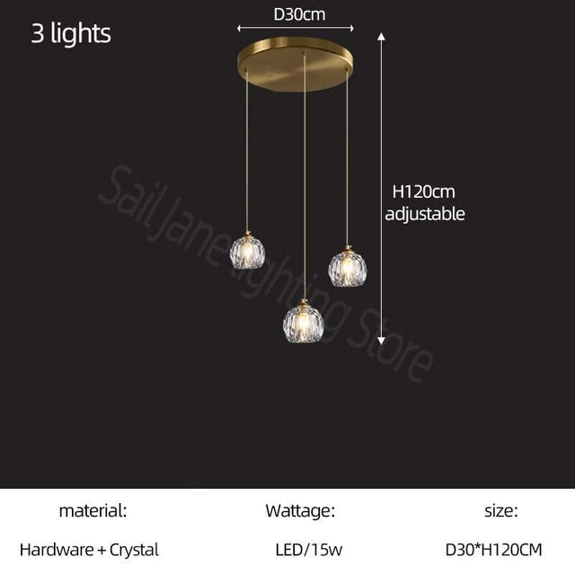 Luxury Crystal Stair Chandelier - Football Shape-ChandeliersDecor.com