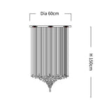 ChandeliersDecor.com-Staircase Chandelier-Luxury Crystal Stones LED Ceiling Chandelier