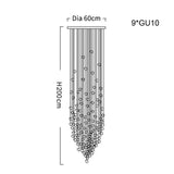 ChandeliersDecor.com-Staircase Chandelier-Luxury Crystal Stones LED Ceiling Chandelier