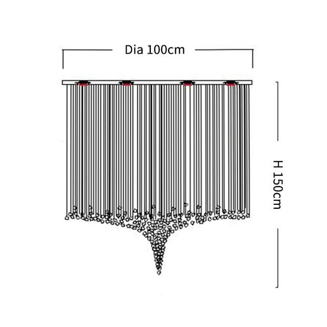 Luxury Crystal Stones LED Ceiling Chandelier-ChandeliersDecor.com