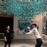 ChandeliersDecor.com-Staircase Chandelier-Luxury Crystal Stones LED Ceiling Chandelier