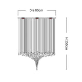 ChandeliersDecor.com-Staircase Chandelier-Luxury Crystal Stones LED Ceiling Chandelier