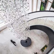 ChandeliersDecor.com-Staircase Chandelier-Luxury Crystal Stones LED Ceiling Chandelier