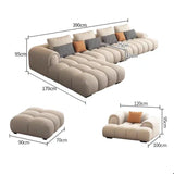 ChandeliersDecor.com-Sofa Set-Luxury Sectional Calf Leather Sofa Cama Chaise Sofa Set