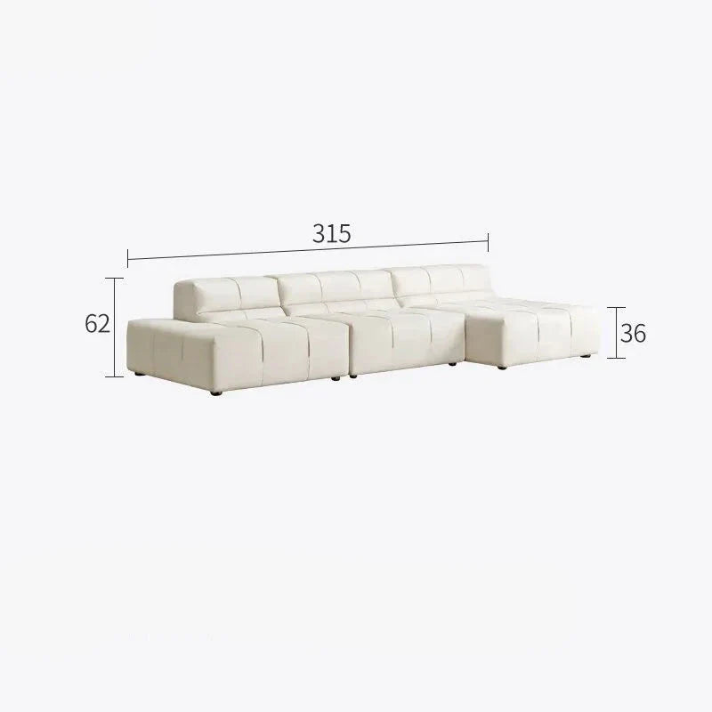 ChandeliersDecor.com-Sofa Set-Luxury Sectional Minimalistic Corner Sofa Set