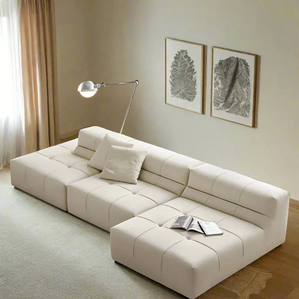 ChandeliersDecor.com-Sofa Set-Luxury Sectional Minimalistic Corner Sofa Set