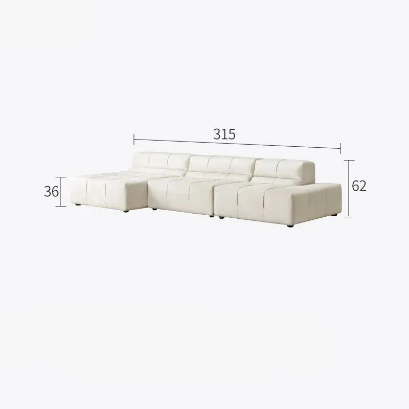 ChandeliersDecor.com-Sofa Set-Luxury Sectional Minimalistic Corner Sofa Set