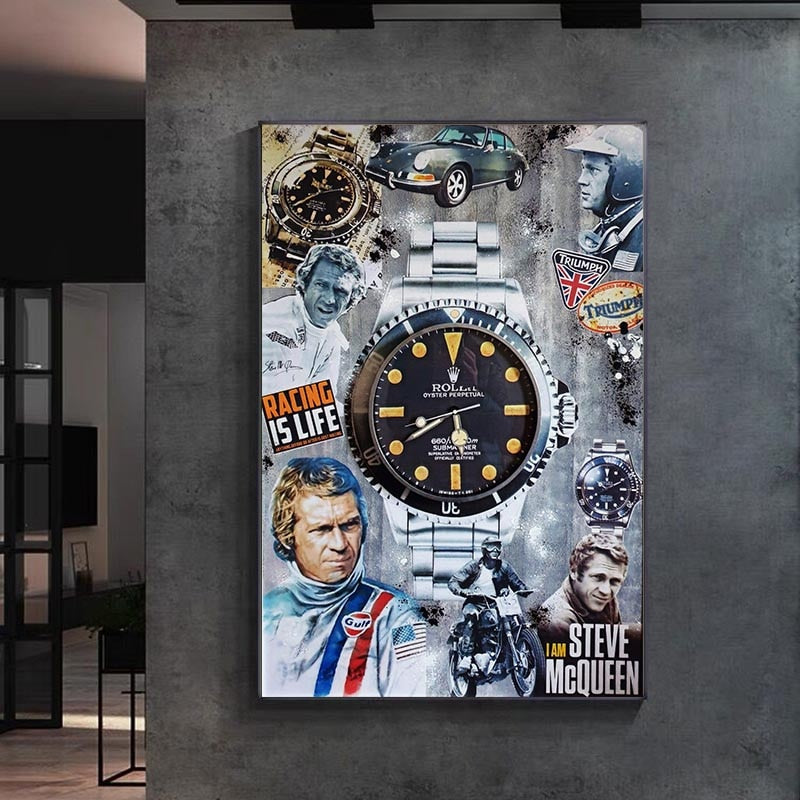 ChandeliersDecor.com-Wall Posters-Luxury Watch Mcqueen Canvas Wall Art
