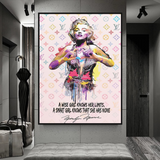 ChandeliersDecor.com-Wall Posters-LV Wise Girl Marilyn Poster - Stylish Art for Your Walls