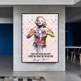 ChandeliersDecor.com-Wall Posters-LV Wise Girl Marilyn Poster - Stylish Art for Your Walls