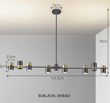 ChandeliersDecor.com-Ceiling Chandelier-Lynx Design Chandelier: Rotatable Sputnik Chandelier