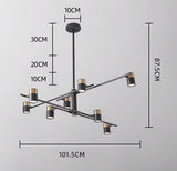 ChandeliersDecor.com-Ceiling Chandelier-Lynx Design Chandelier: Rotatable Sputnik Chandelier