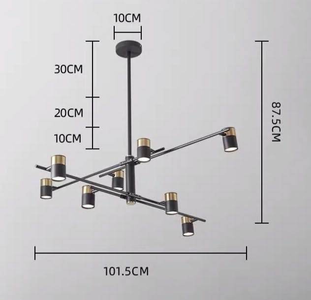Lynx Design Chandelier: Rotatable Sputnik Chandelier-ChandeliersDecor.com