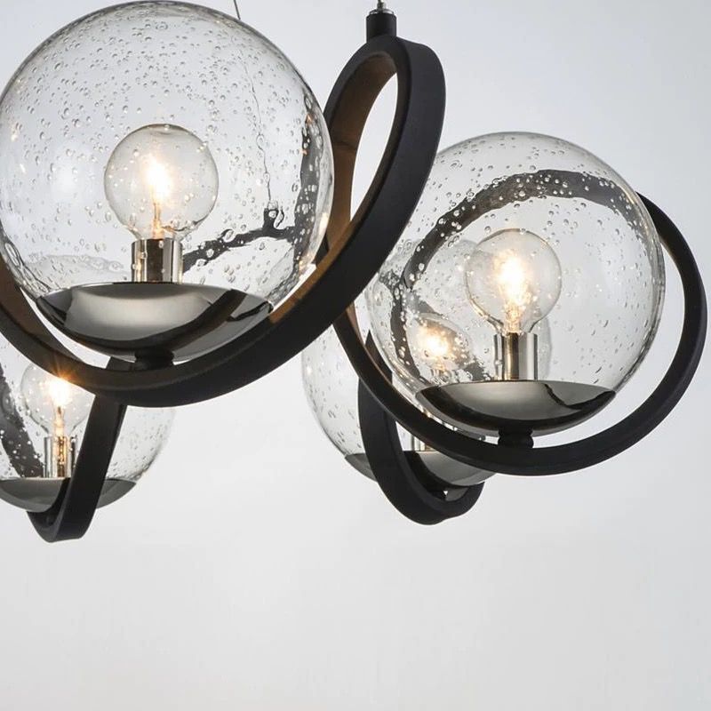 ChandeliersDecor.com-Chandeliers-Magic Bean Molecular LED Chandelier with Glass Bubbles
