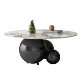 ChandeliersDecor.com-Coffee Tables-Marble Coffee Table Globe Balls Design