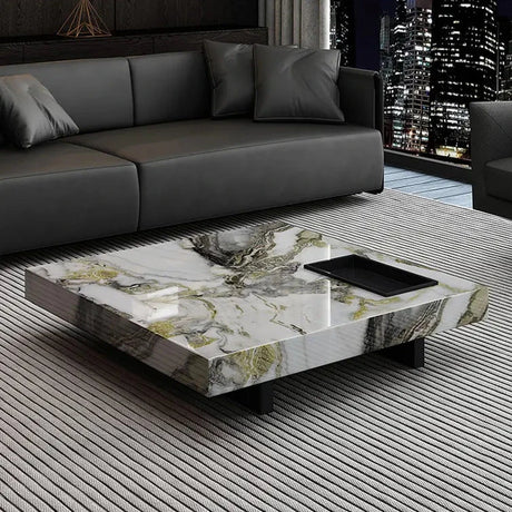ChandeliersDecor.com-Coffee Tables-Marble Gloss Coffee Table