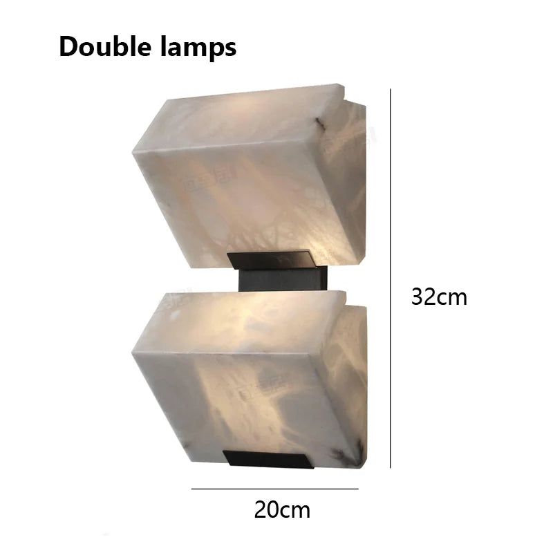 ChandeliersDecor.com-Wall Lights-Marble Natural Stone LED Wall Light