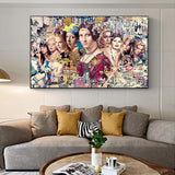 ChandeliersDecor.com-Wall Posters-Marilyn and Mona Poster: Iconic Collaboration