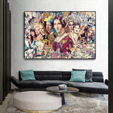 ChandeliersDecor.com-Wall Posters-Marilyn and Mona Poster: Iconic Collaboration