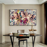 ChandeliersDecor.com-Wall Posters-Marilyn and Mona Poster: Iconic Collaboration
