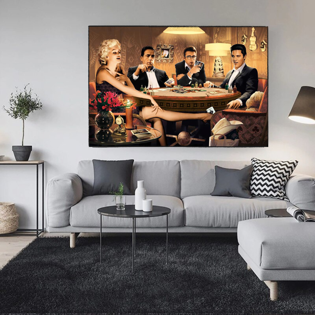 ChandeliersDecor.com-Wall Posters-Marilyn, James Dean and Elvis Poster: The Perfect Addition