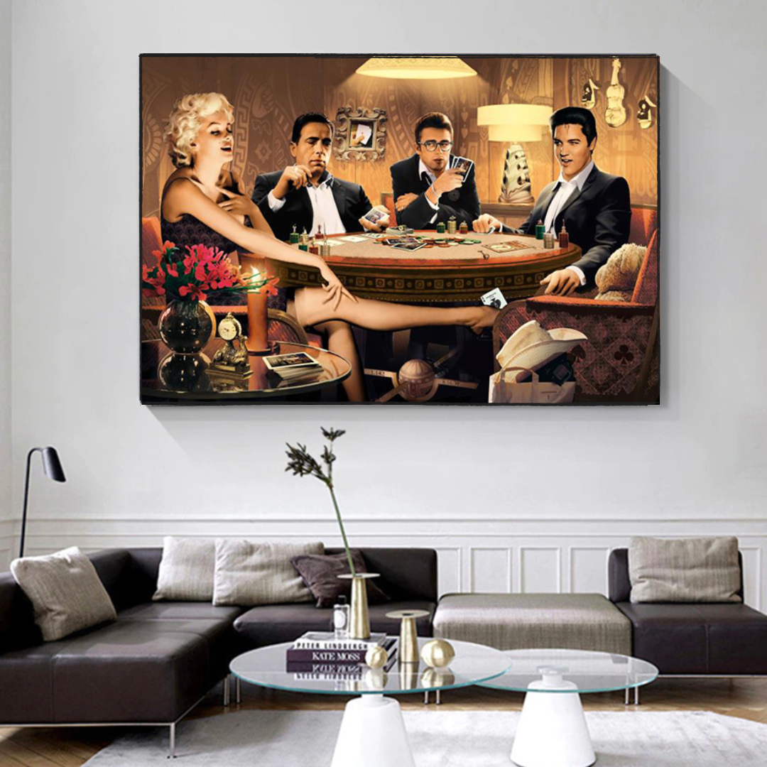 ChandeliersDecor.com-Wall Posters-Marilyn, James Dean and Elvis Poster: The Perfect Addition