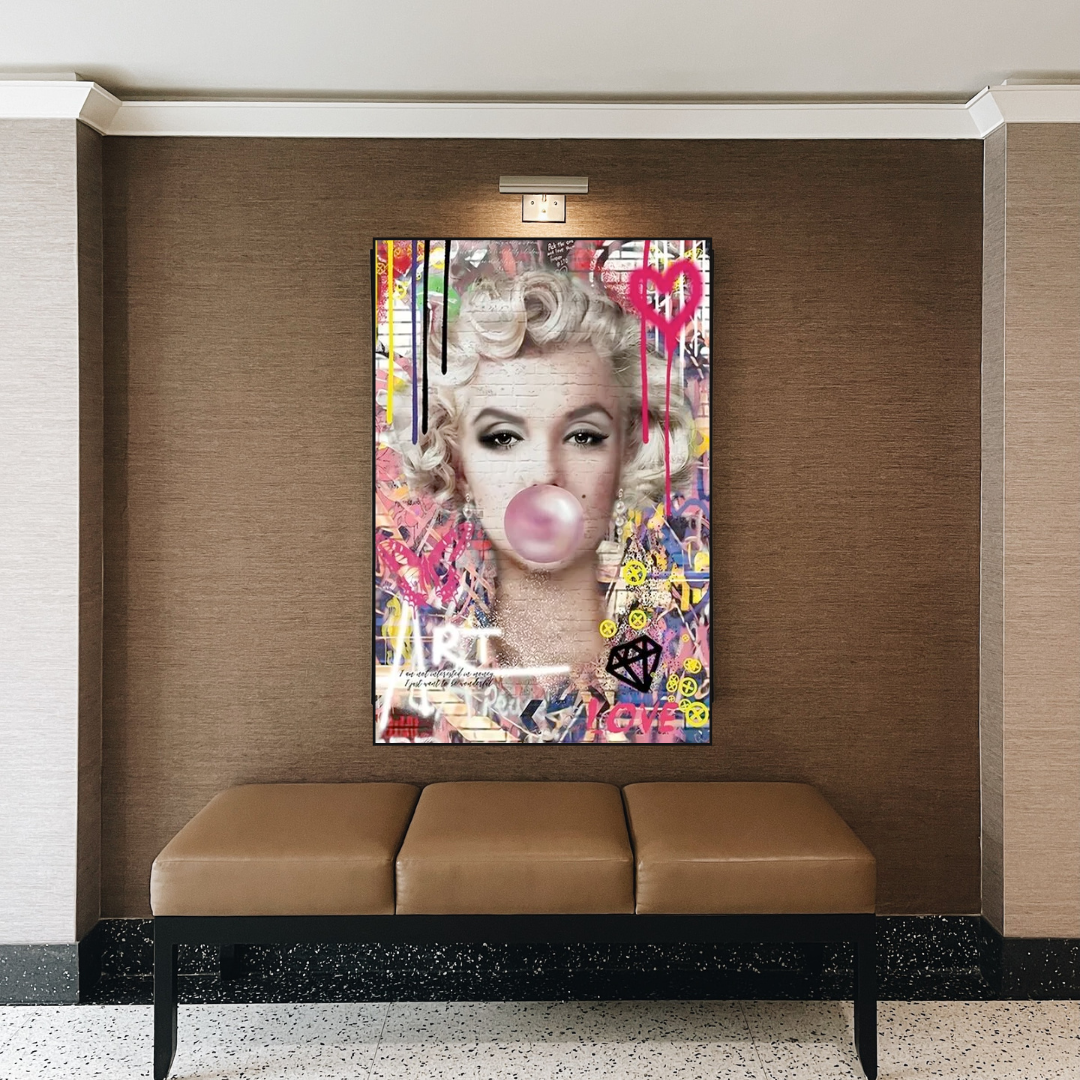 ChandeliersDecor.com-Wall Posters-Marilyn Monroe Bubble - Explore the Iconic Style|