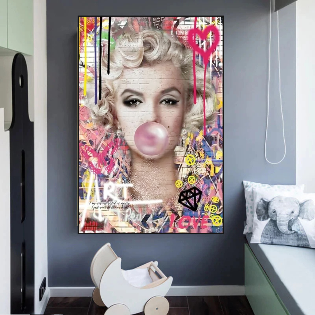 ChandeliersDecor.com-Wall Posters-Marilyn Monroe Bubble - Explore the Iconic Style|