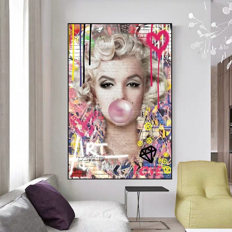 ChandeliersDecor.com-Wall Posters-Marilyn Monroe Bubble - Explore the Iconic Style|