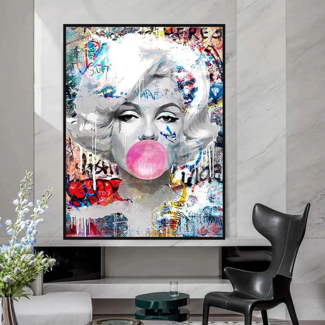 ChandeliersDecor.com-Wall Posters-Marilyn Monroe Bubble: Stunning Tribute to the Iconic Beauty