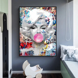 ChandeliersDecor.com-Wall Posters-Marilyn Monroe Bubble: Stunning Tribute to the Iconic Beauty