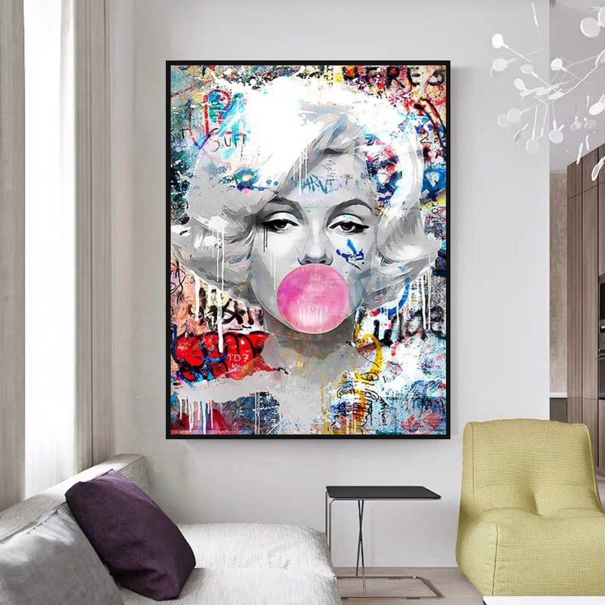 ChandeliersDecor.com-Wall Posters-Marilyn Monroe Bubble: Stunning Tribute to the Iconic Beauty