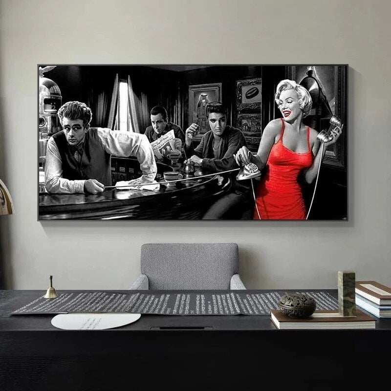ChandeliersDecor.com-Wall Posters-Marilyn Monroe Poster Exquisite Artistic Tribute