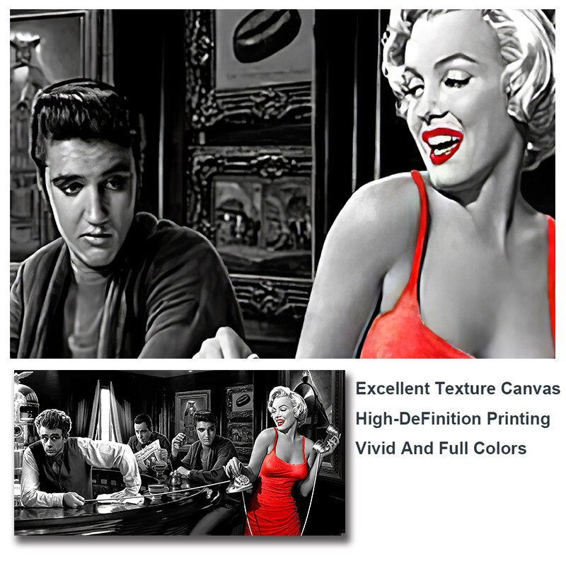 ChandeliersDecor.com-Wall Posters-Marilyn Monroe Poster Exquisite Artistic Tribute