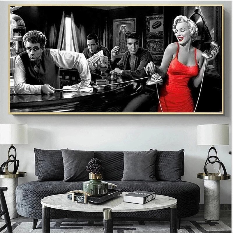 ChandeliersDecor.com-Wall Posters-Marilyn Monroe Poster Exquisite Artistic Tribute