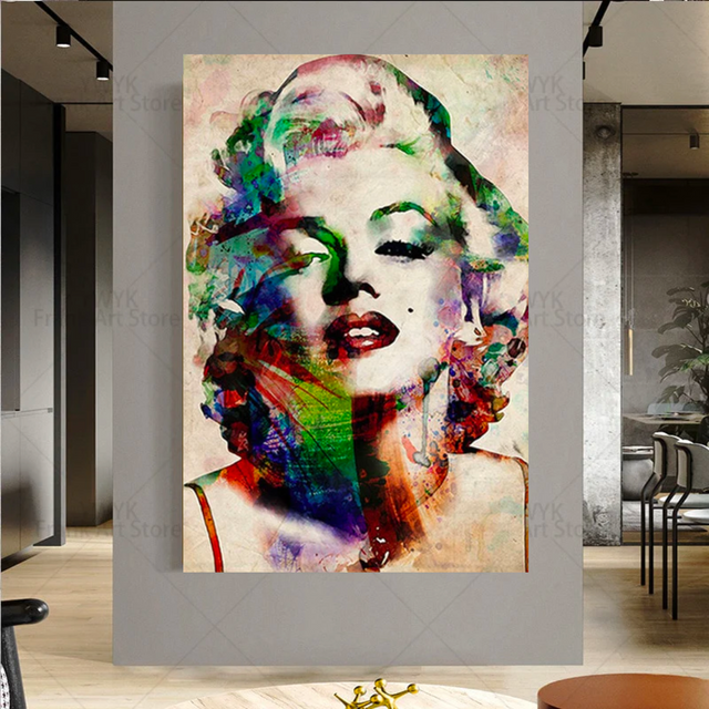 ChandeliersDecor.com-Wall Posters-Marilyn Monroe Poster - Shop for Brushed Artwork