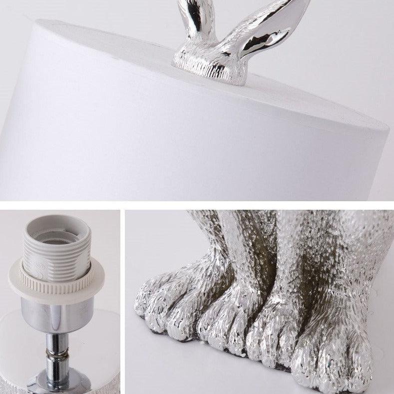 ChandeliersDecor.com-Table Lamp-Masked Rabbit Resin Table Lamp - Illuminate Your Space