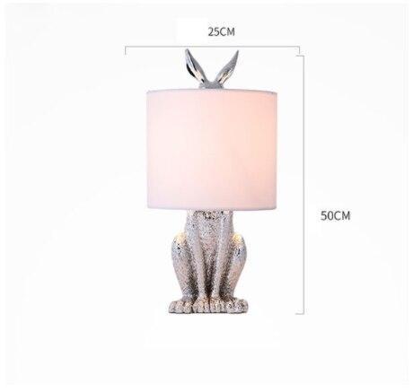 ChandeliersDecor.com-Table Lamp-Masked Rabbit Resin Table Lamp - Illuminate Your Space