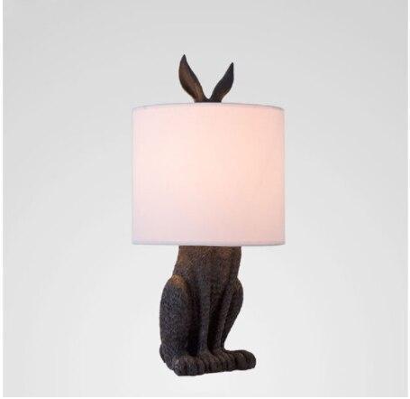 ChandeliersDecor.com-Table Lamp-Masked Rabbit Resin Table Lamp - Illuminate Your Space
