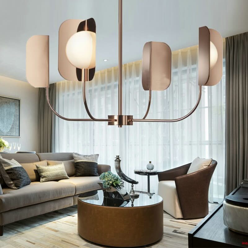 Metal Leaves Globe Chandelier - Stunning Lighting Fixture-ChandeliersDecor.com