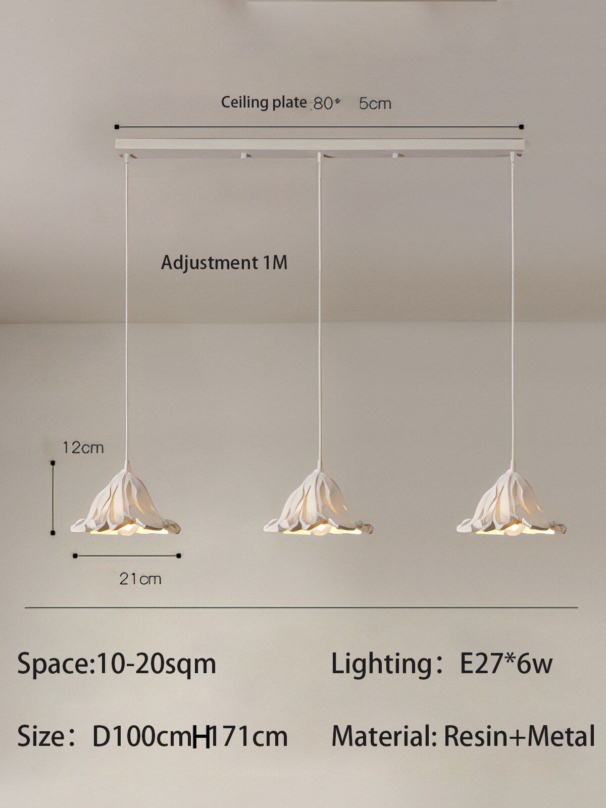 ChandeliersDecor.com-Pendant Lights-Metal Lustre Ceiling Lamp - Elegant and Stylish Lighting