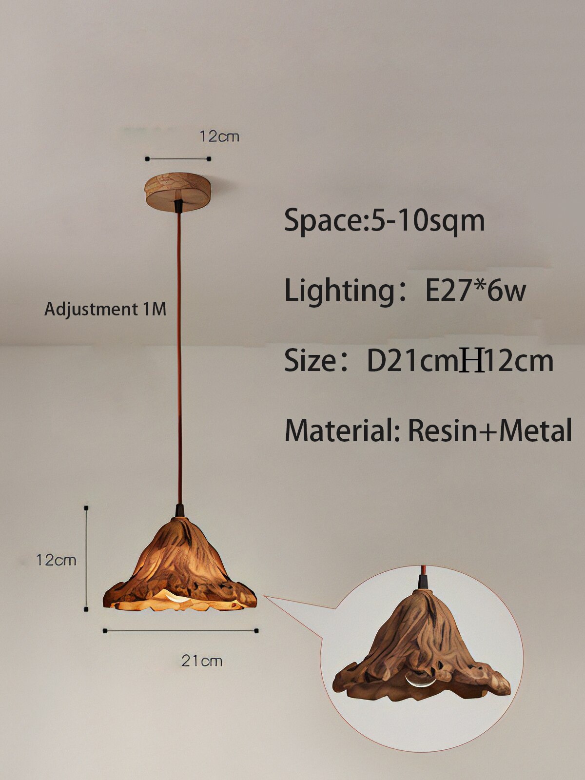 ChandeliersDecor.com-Pendant Lights-Metal Lustre Ceiling Lamp - Elegant and Stylish Lighting