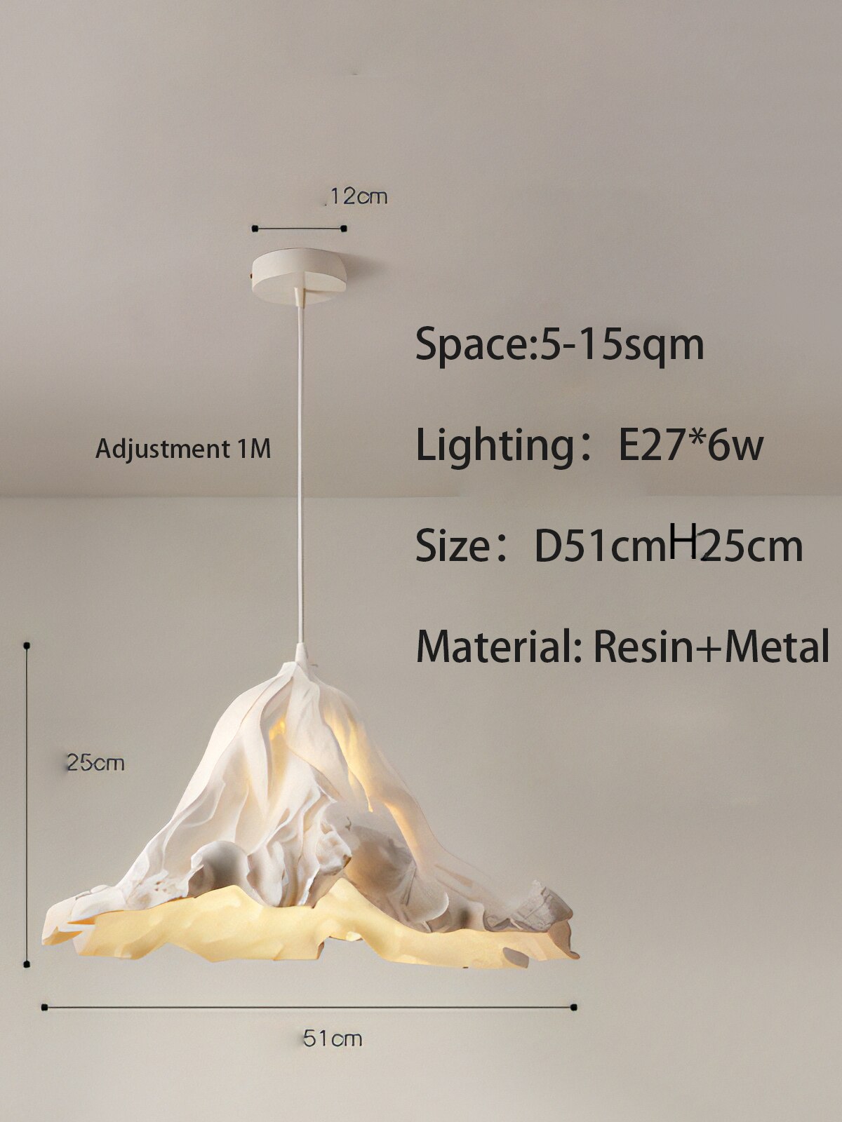 ChandeliersDecor.com-Pendant Lights-Metal Lustre Ceiling Lamp - Elegant and Stylish Lighting