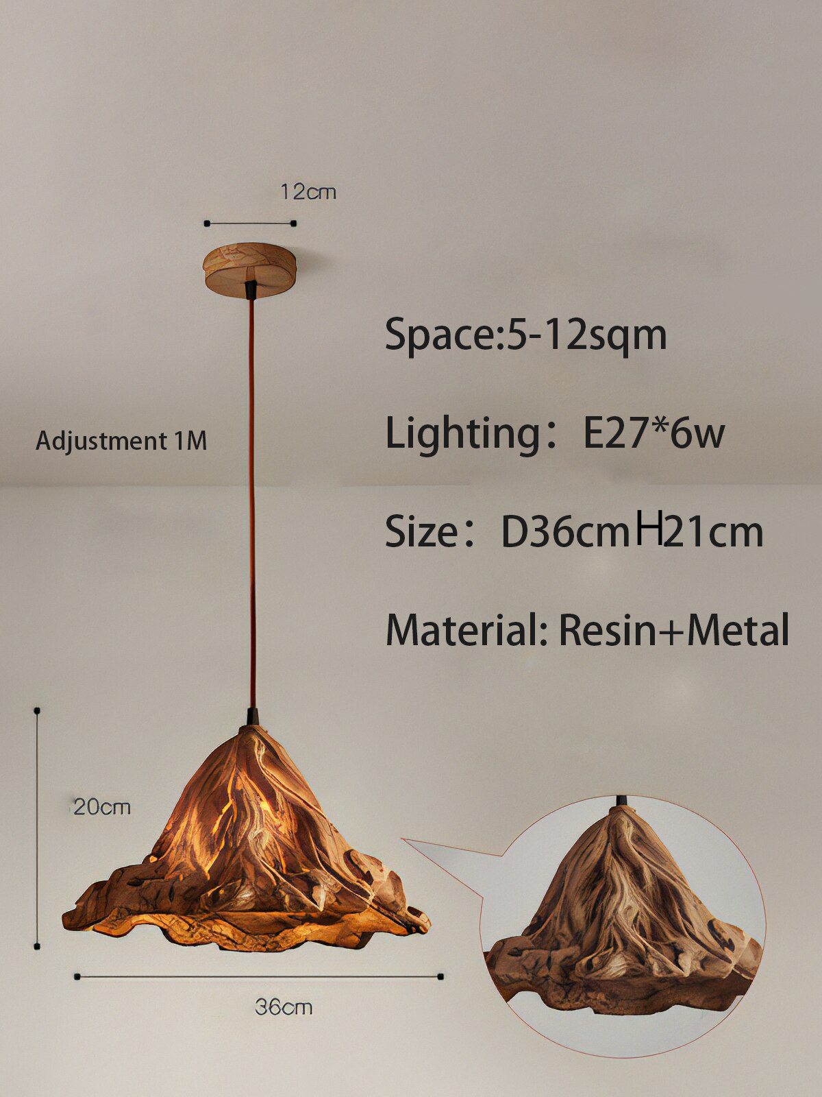 ChandeliersDecor.com-Pendant Lights-Metal Lustre Ceiling Lamp - Elegant and Stylish Lighting