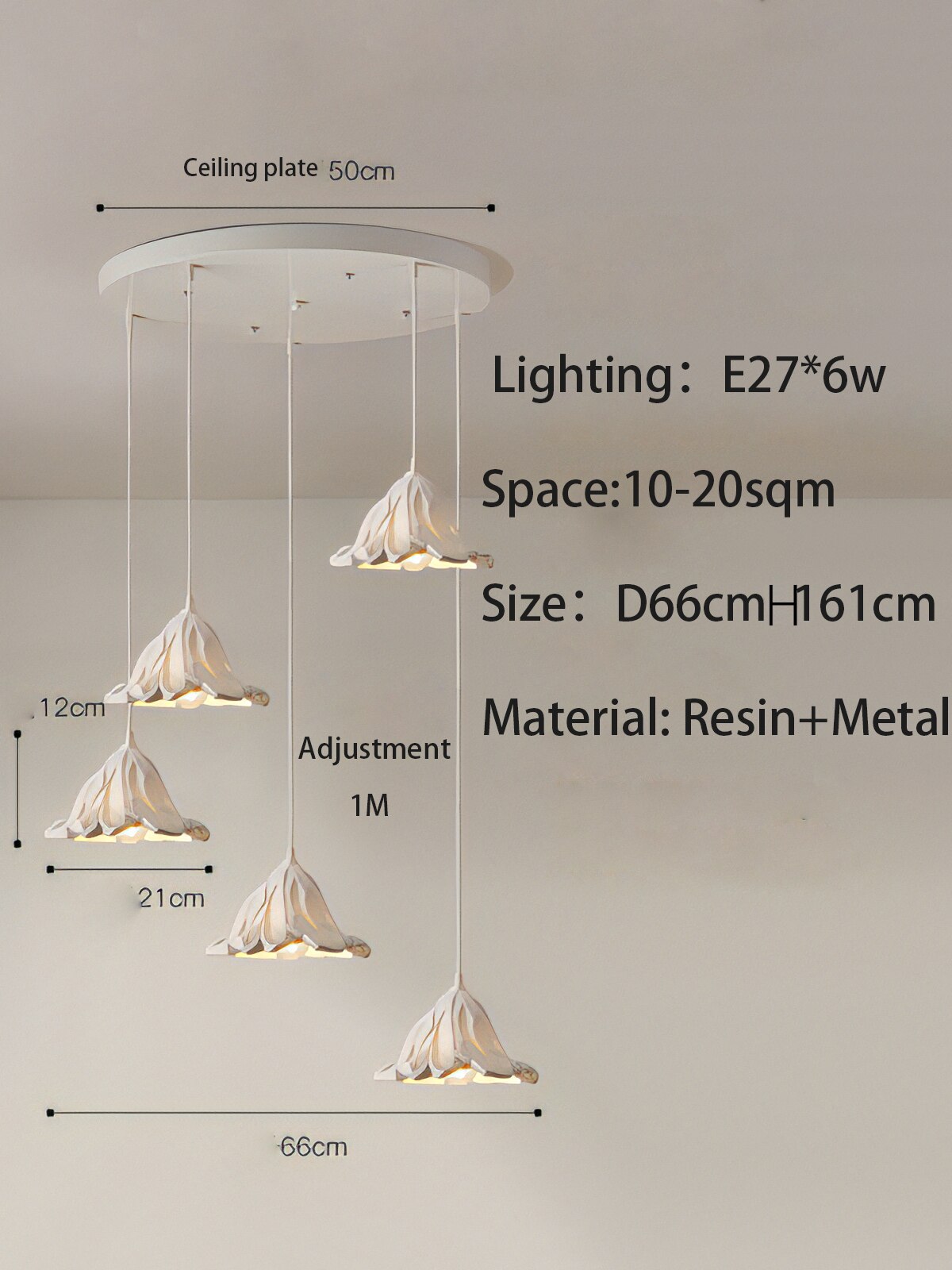 ChandeliersDecor.com-Pendant Lights-Metal Lustre Ceiling Lamp - Elegant and Stylish Lighting