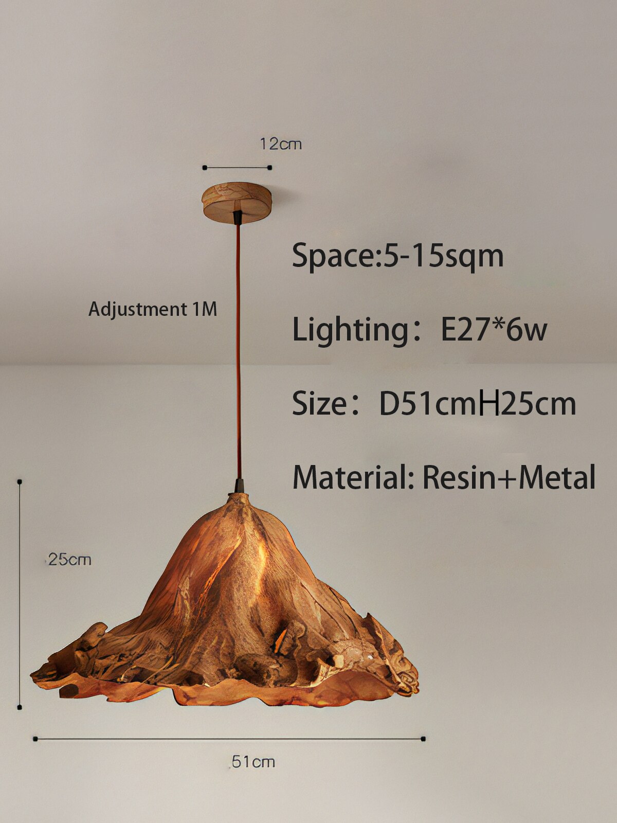 ChandeliersDecor.com-Pendant Lights-Metal Lustre Ceiling Lamp - Elegant and Stylish Lighting
