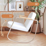ChandeliersDecor.com-Sofa Chairs and Stools-Metal Minimalist Rocking Lounge Chair - Modern Style