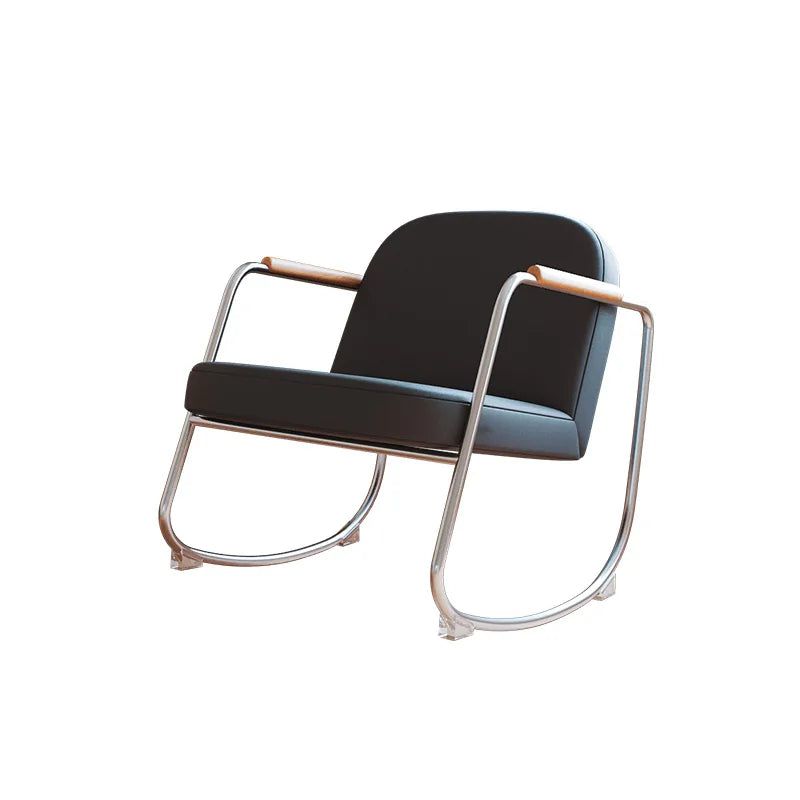 ChandeliersDecor.com-Sofa Chairs and Stools-Metal Minimalist Rocking Lounge Chair - Modern Style