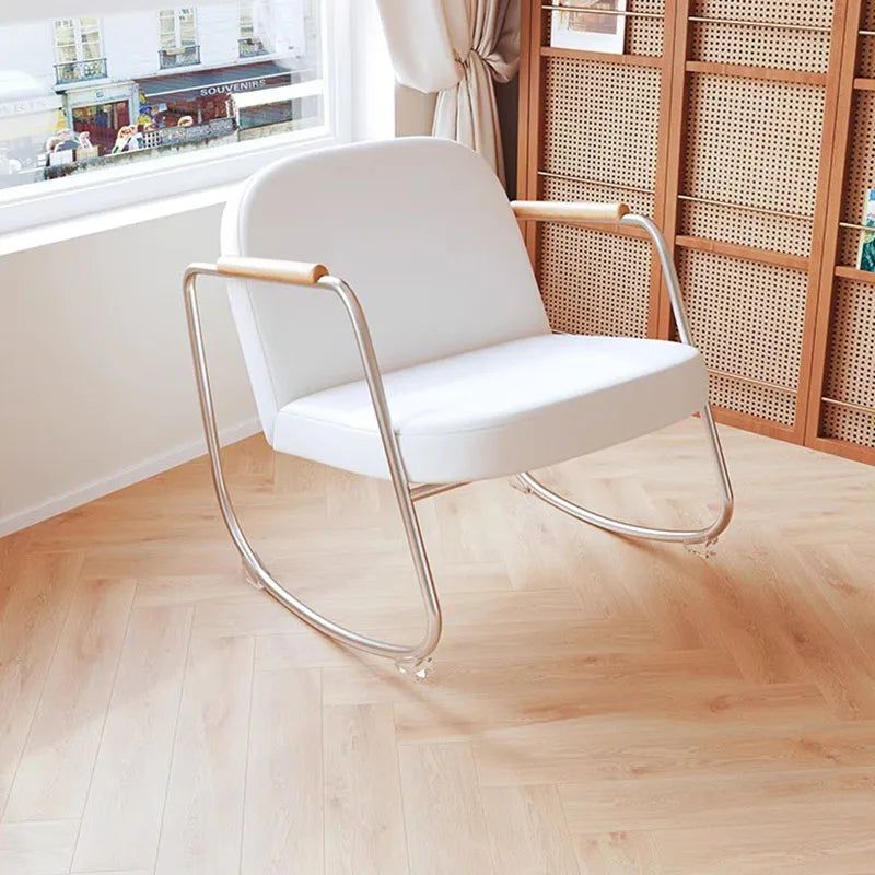 ChandeliersDecor.com-Sofa Chairs and Stools-Metal Minimalist Rocking Lounge Chair - Modern Style