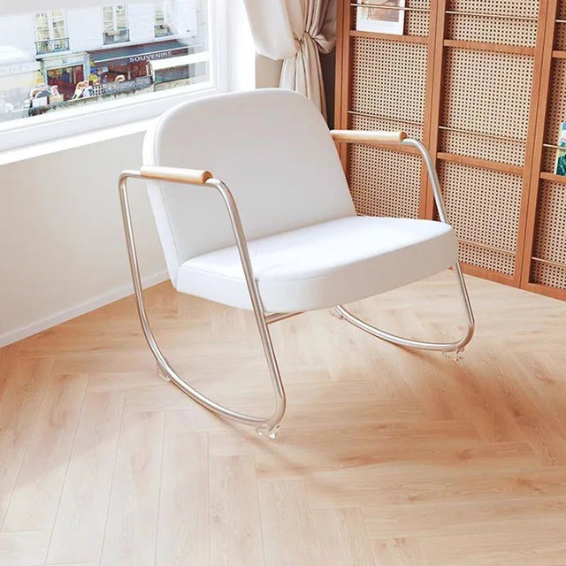 ChandeliersDecor.com-Sofa Chairs and Stools-Metal Minimalist Rocking Lounge Chair - Modern Style